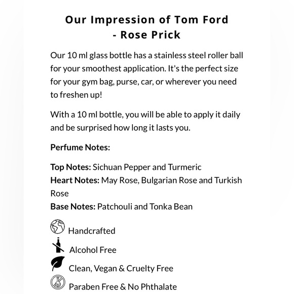 Oil Perfumery Rose Prick fragrance oil - Picture 2 of 4